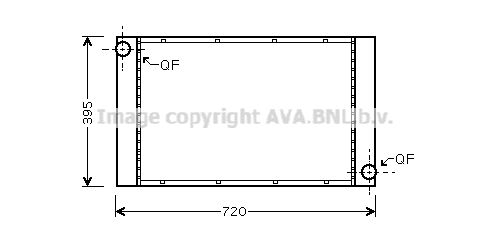 AVA QUALITY COOLING Радиатор, охлаждение двигателя BW2287